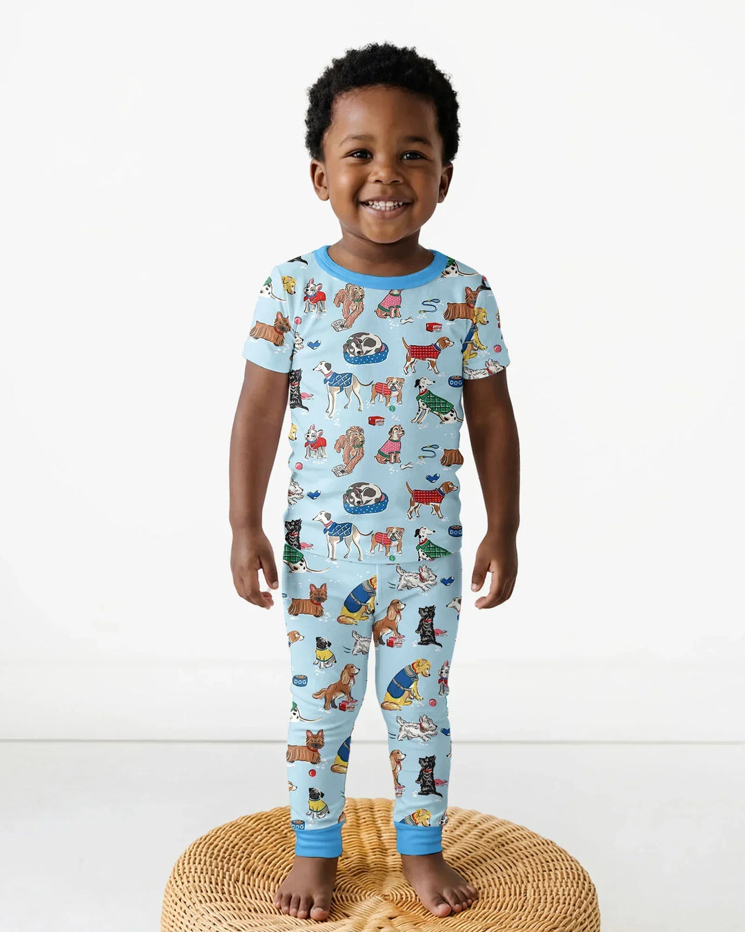 Zweiteiliges, kurzärmliges Pyjama-Set mit Marienkäfern