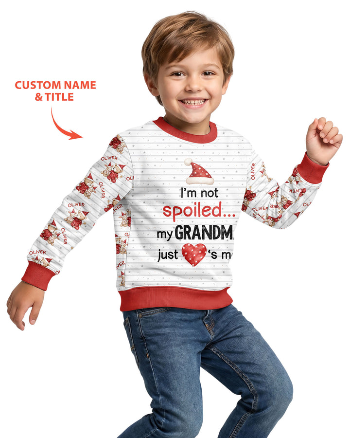 Custom Name I'm Not Spoiled Bamboo Crewneck Sweatshirt
