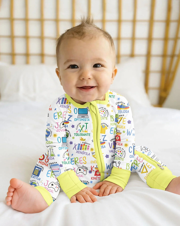Gerippte Babykleidung mit individuellem Foto - Weich &amp; Skizzenhaft