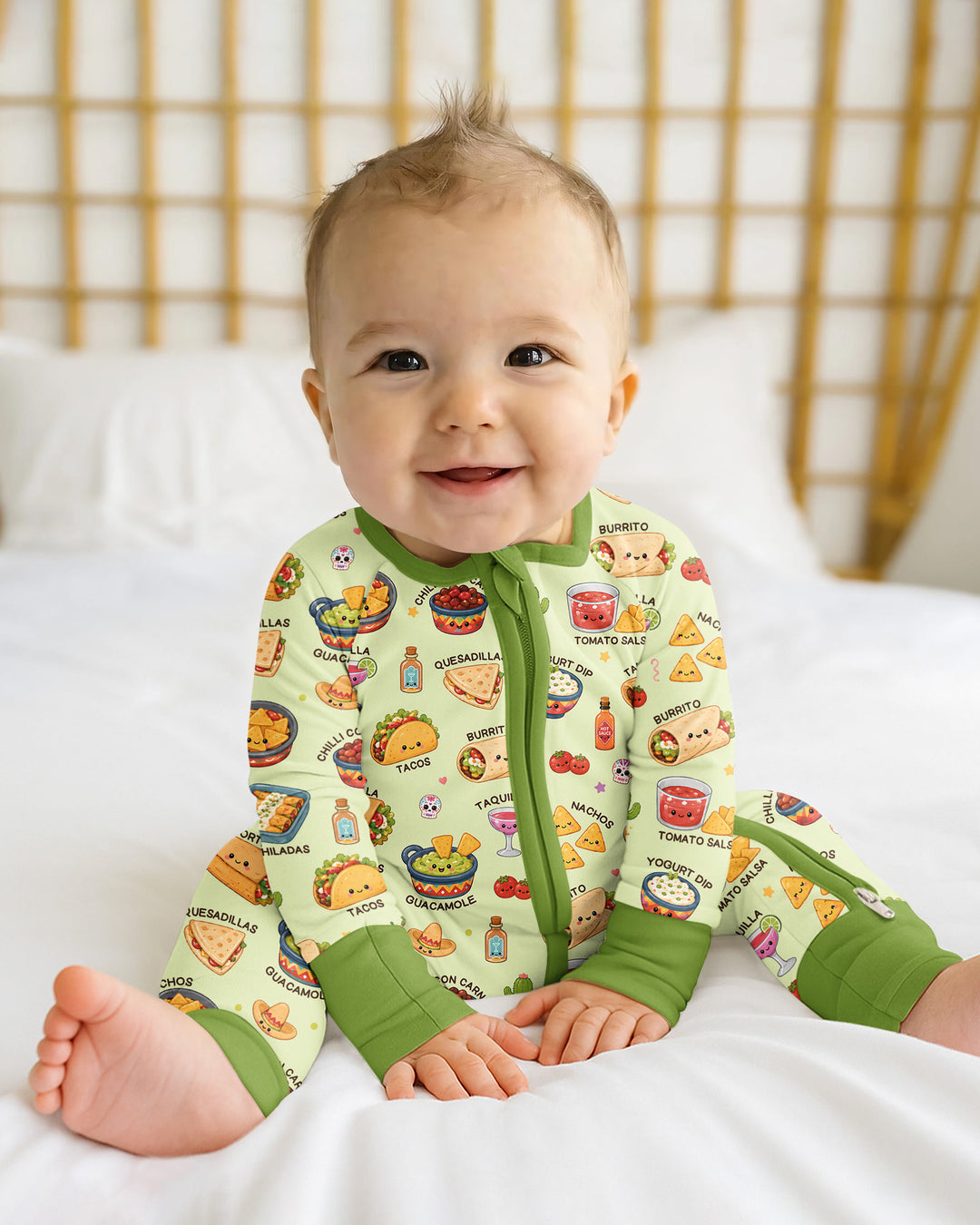 Gerippte Babykleidung mit individuellem Foto - Weich &amp; Skizzenhaft