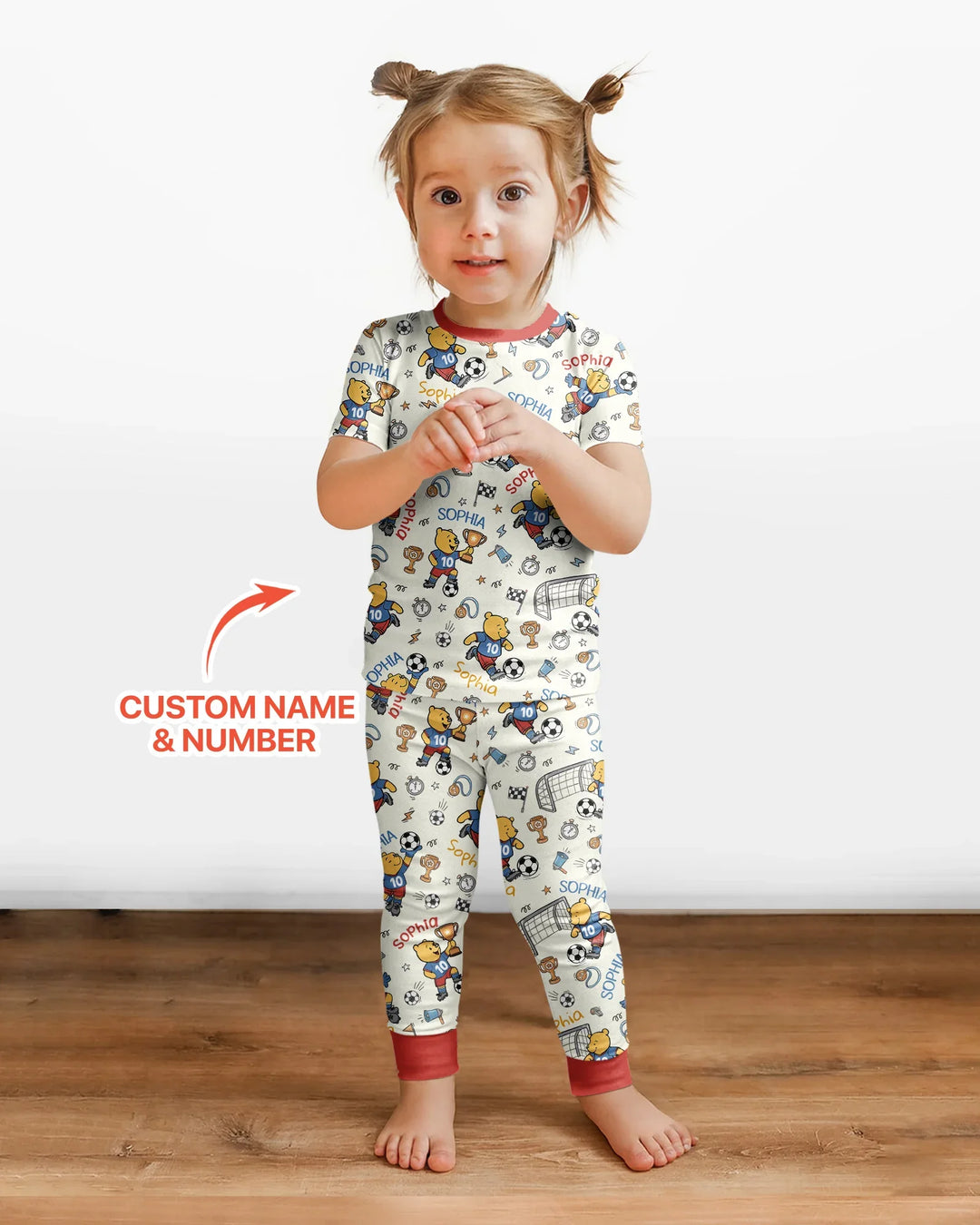 Zweiteiliges, kurzärmliges Pyjama-Set mit Marienkäfern