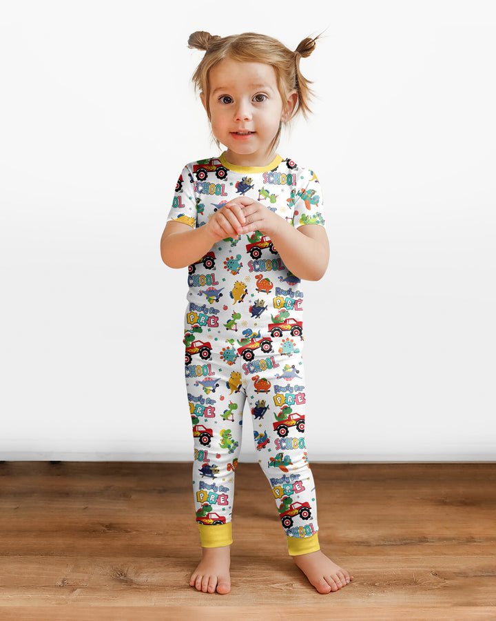 Zweiteiliges, kurzärmliges Pyjama-Set mit Marienkäfern
