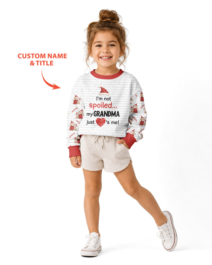 Custom Name I'm Not Spoiled Bamboo Crewneck Sweatshirt