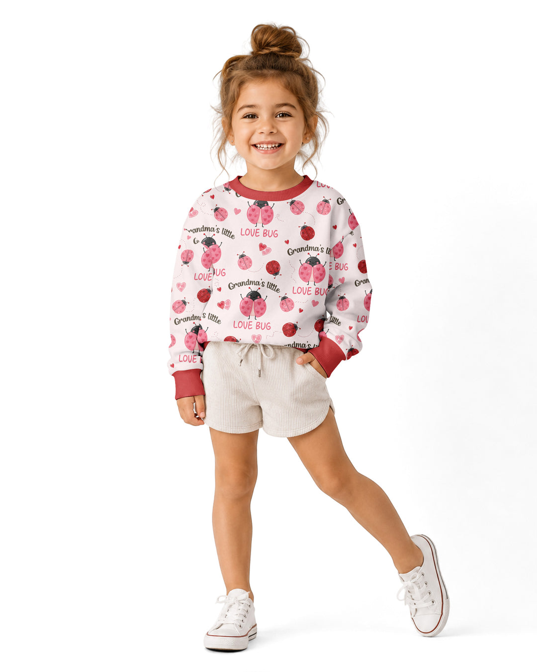 Grandma's Little Love Bug Bamboo Crewneck Sweatshirt