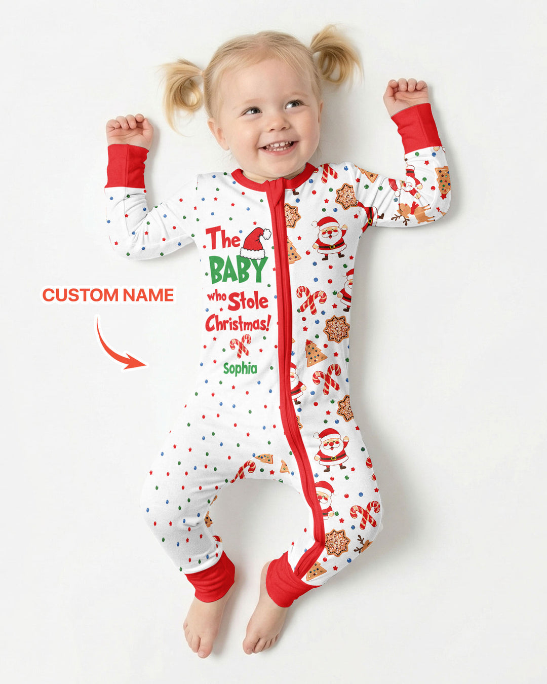 Custom Name The Baby Who Stole Christmas Bamboo Convertible Zippy
