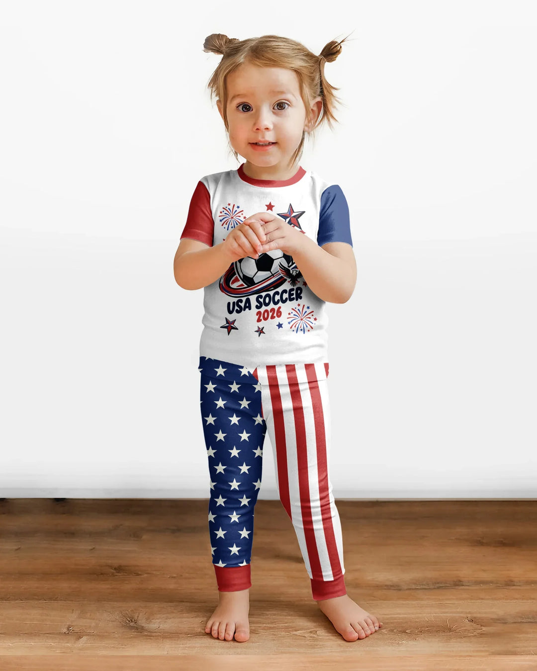 Zweiteiliges, kurzärmliges Pyjama-Set mit Marienkäfern