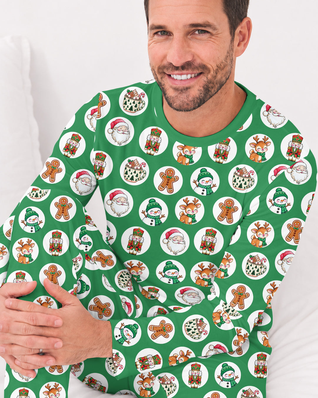 Distressed Holiday Bamboo Men's Pajama Set