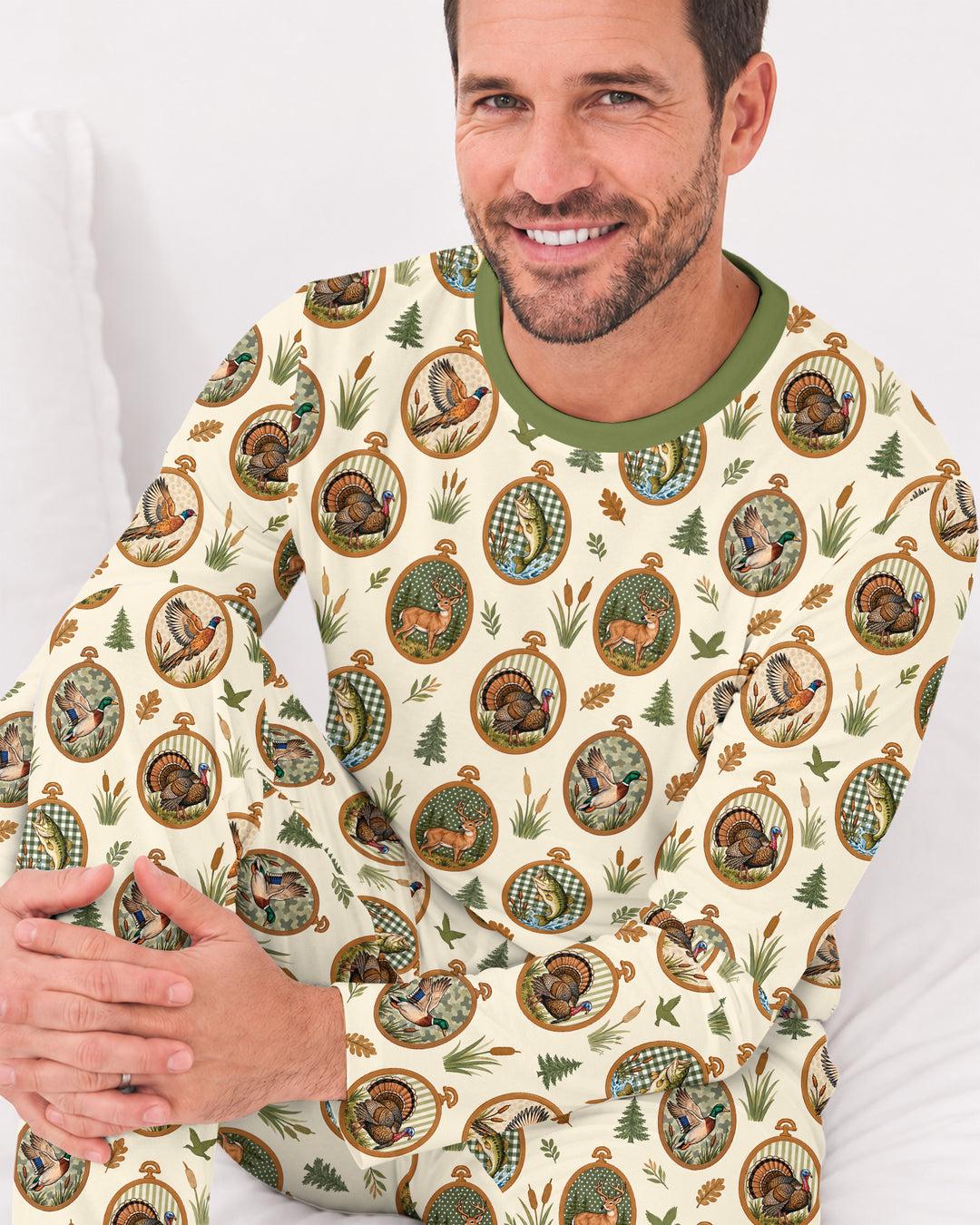 Hunting Season Family Matching Bamboo Men's Pajama Set