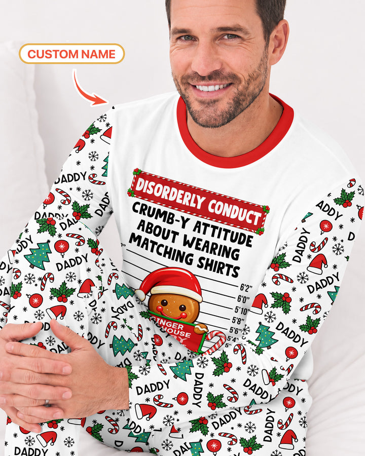 Funny Christmas Family Matching Bamboo Men's Pajama Set