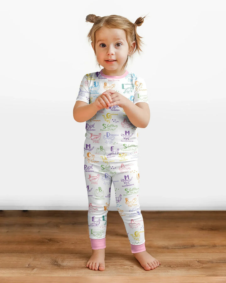 Zweiteiliges, kurzärmliges Pyjama-Set mit Marienkäfern