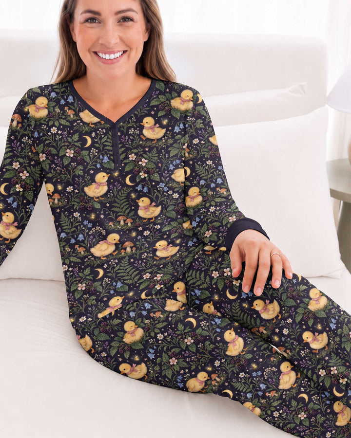 Little Duckling Dreams Bamboo Women Pajama Set