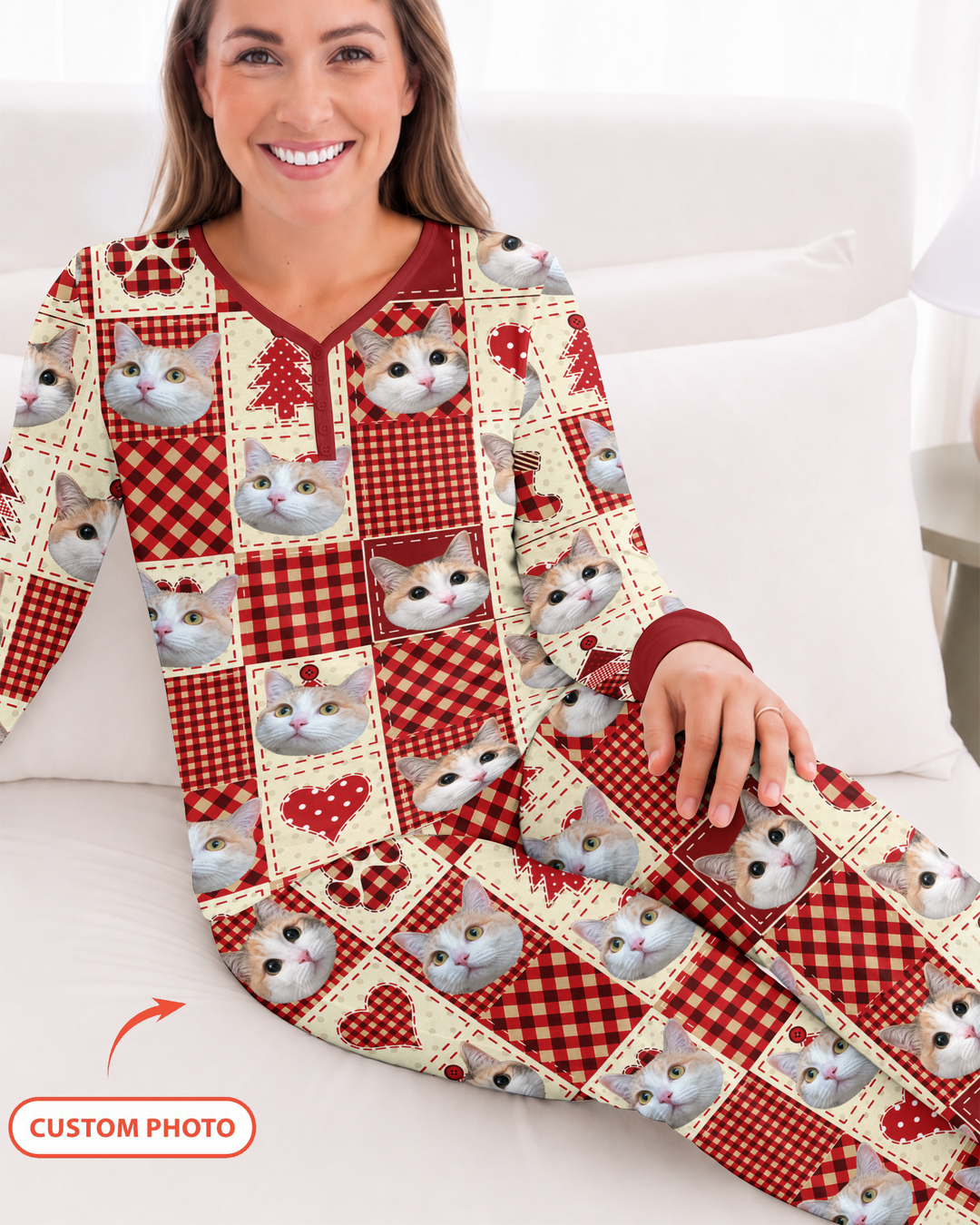 Christmas Ugly Pet Bamboo Women Pajama Set