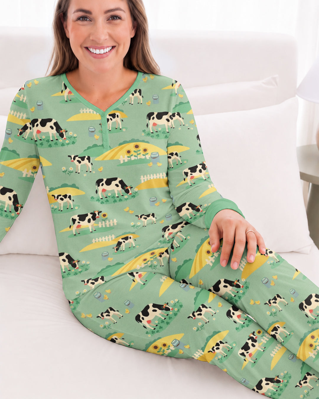 Pasture Sunlit Waltz Bamboo Women Pajama Set