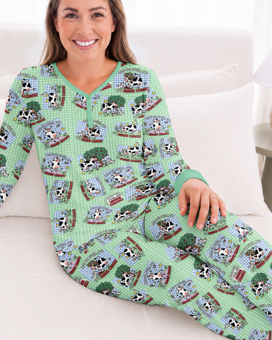 Udder Chaos Bamboo Women Pajama Set