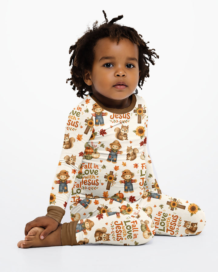 Fall For Jesus Bamboo Two Piece Long Sleeve Pajama Set