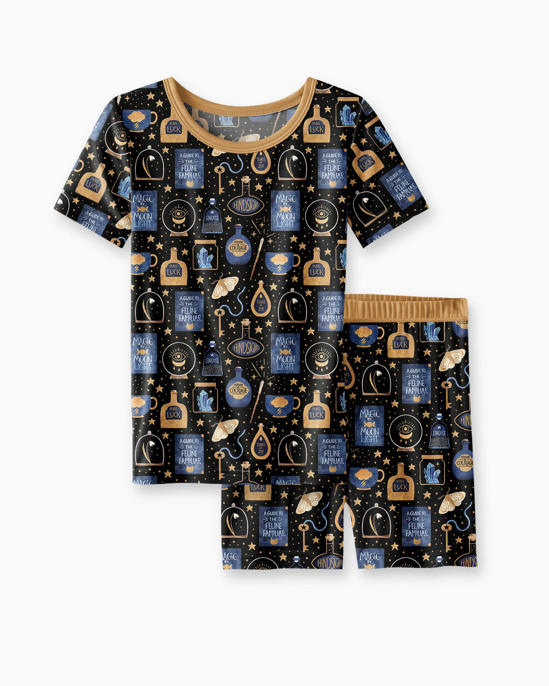 Good Witch Spell books and Potions Bamboo Two Piece Short Sleeve Shorts Pajama Set