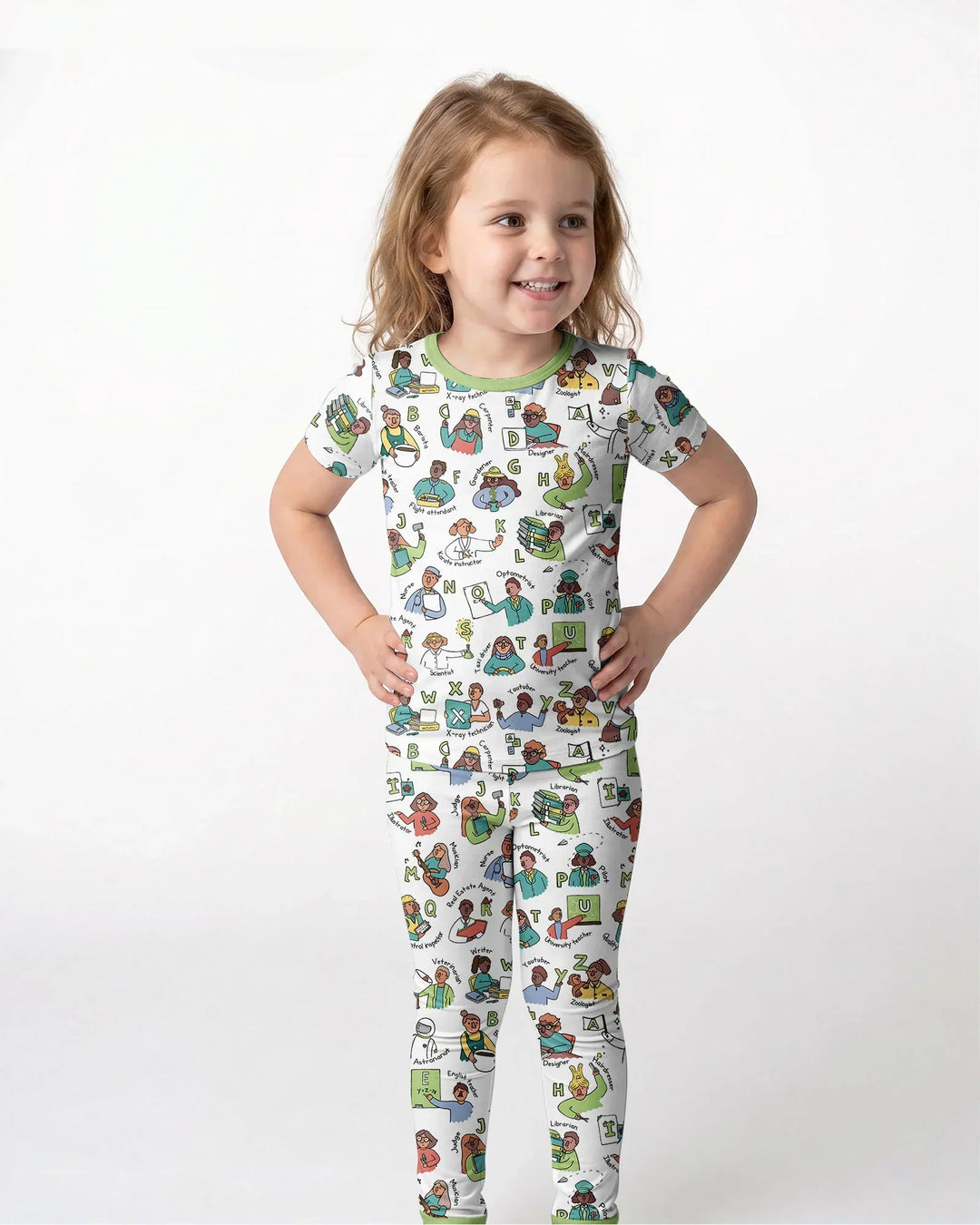 Zweiteiliges, kurzärmliges Pyjama-Set mit Marienkäfern