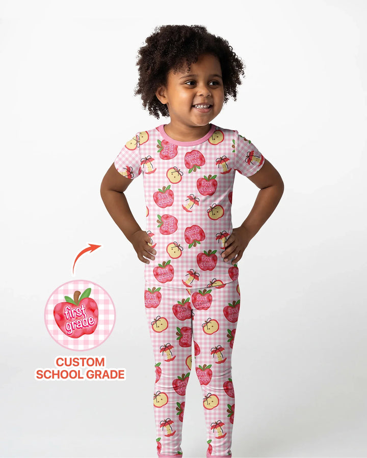 Zweiteiliges, kurzärmliges Pyjama-Set mit Marienkäfern