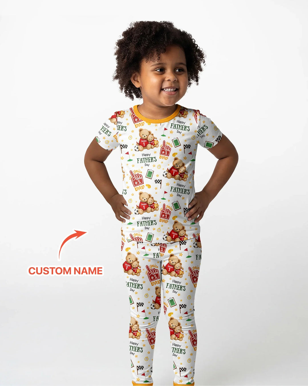 Zweiteiliges, kurzärmliges Pyjama-Set mit Marienkäfern