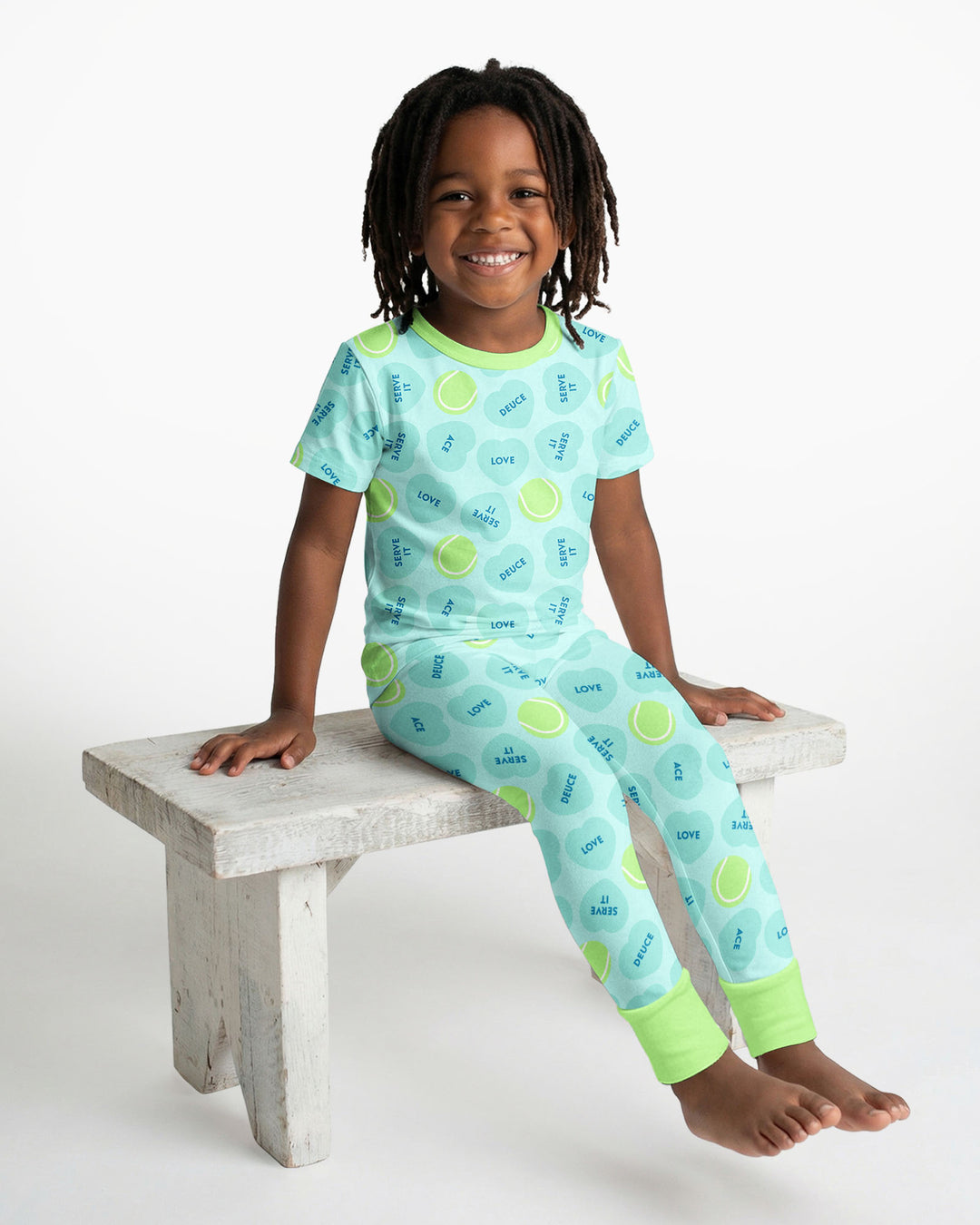 Zweiteiliges, kurzärmliges Pyjama-Set mit Marienkäfern