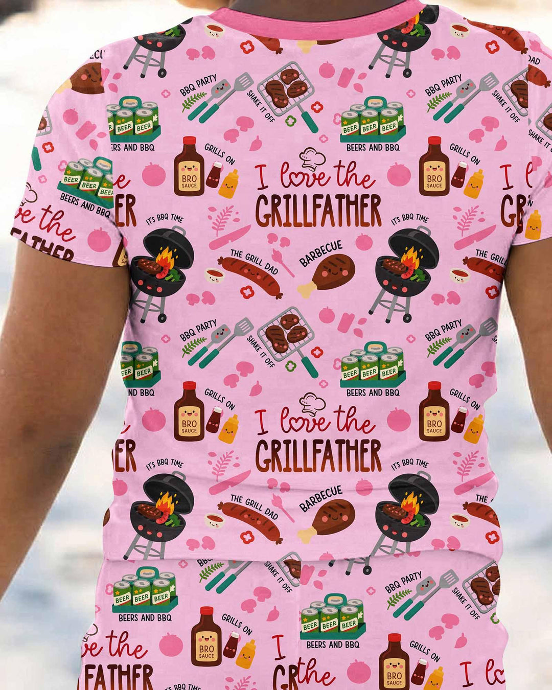 Zweiteiliges, kurzärmliges Pyjama-Set mit Marienkäfern