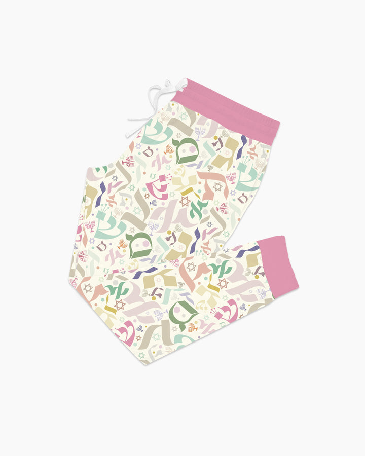 Hebrew Harmony Family Matching Bamboo Women Pajama Set
