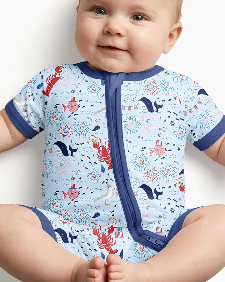 250 Summers Strong Matching Family Bamboo Shorty Zippy