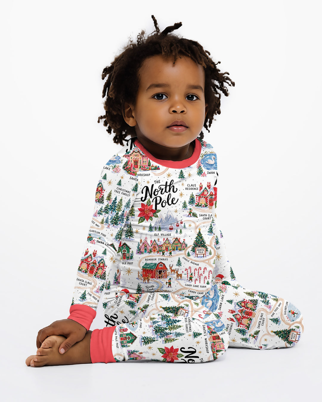 The North Pole Bamboo Two Piece Long Sleeve Pajama Set