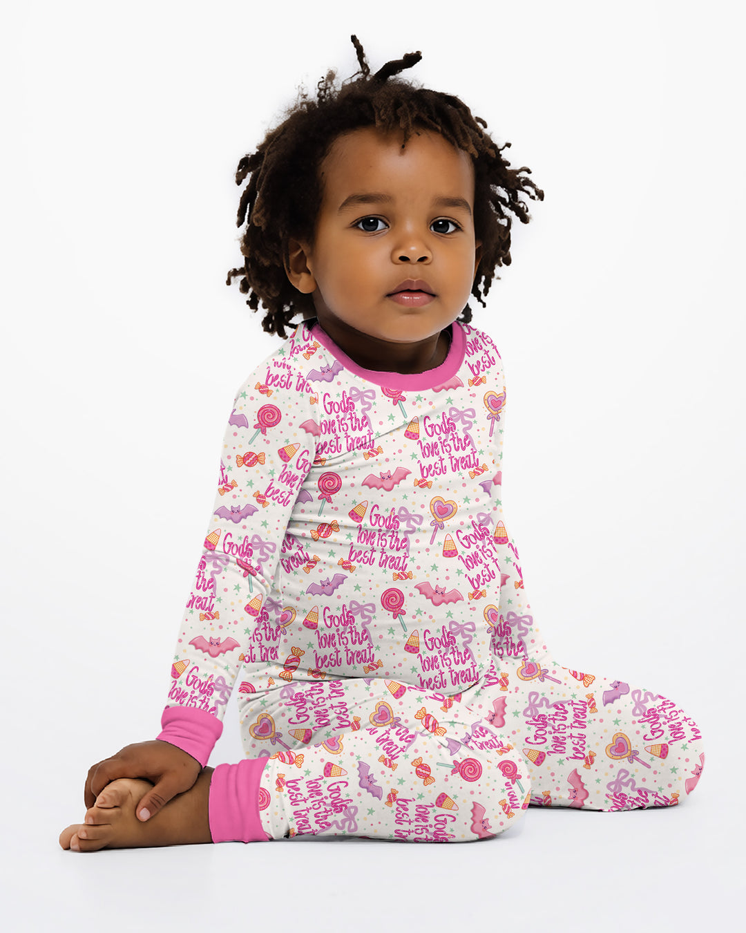 God's Love Is The Best Treat Bamboo Two Piece Long Sleeve Pajama Set