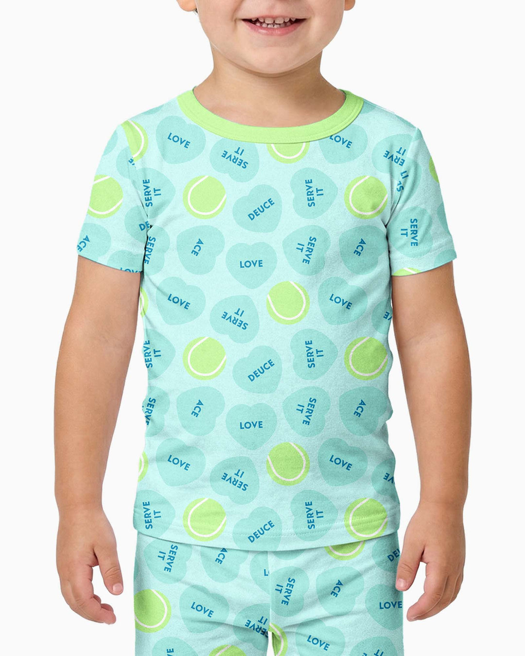 Zweiteiliges, kurzärmliges Pyjama-Set mit Marienkäfern