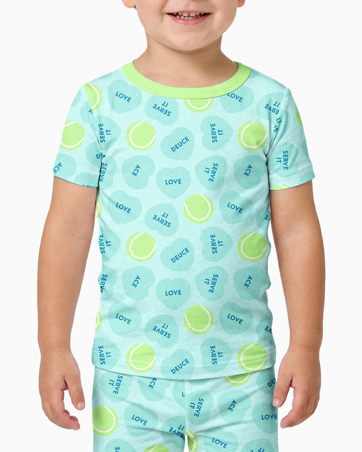 Zweiteiliges, kurzärmliges Pyjama-Set mit Marienkäfern