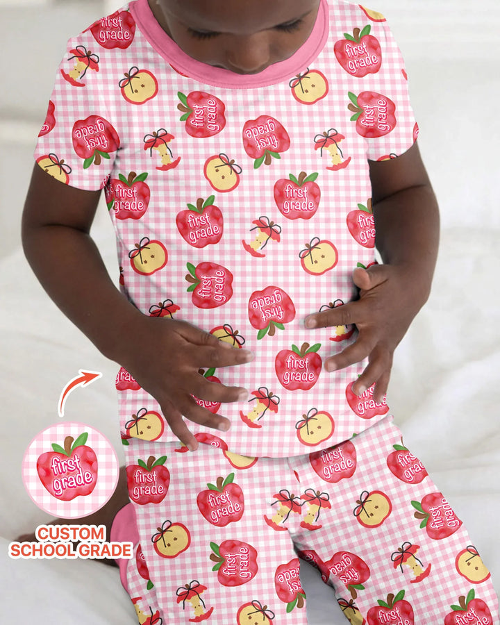 Zweiteiliges, kurzärmliges Pyjama-Set mit Marienkäfern