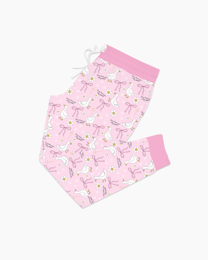 Jesus Loves You Silly Goose Bamboo Women Pajama Set