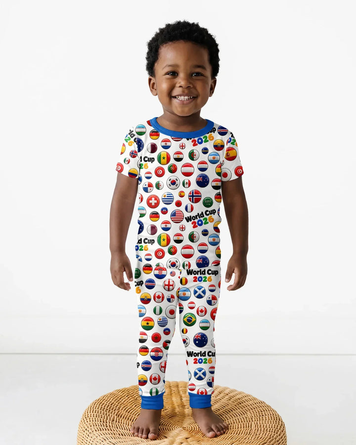 Zweiteiliges, kurzärmliges Pyjama-Set mit Marienkäfern