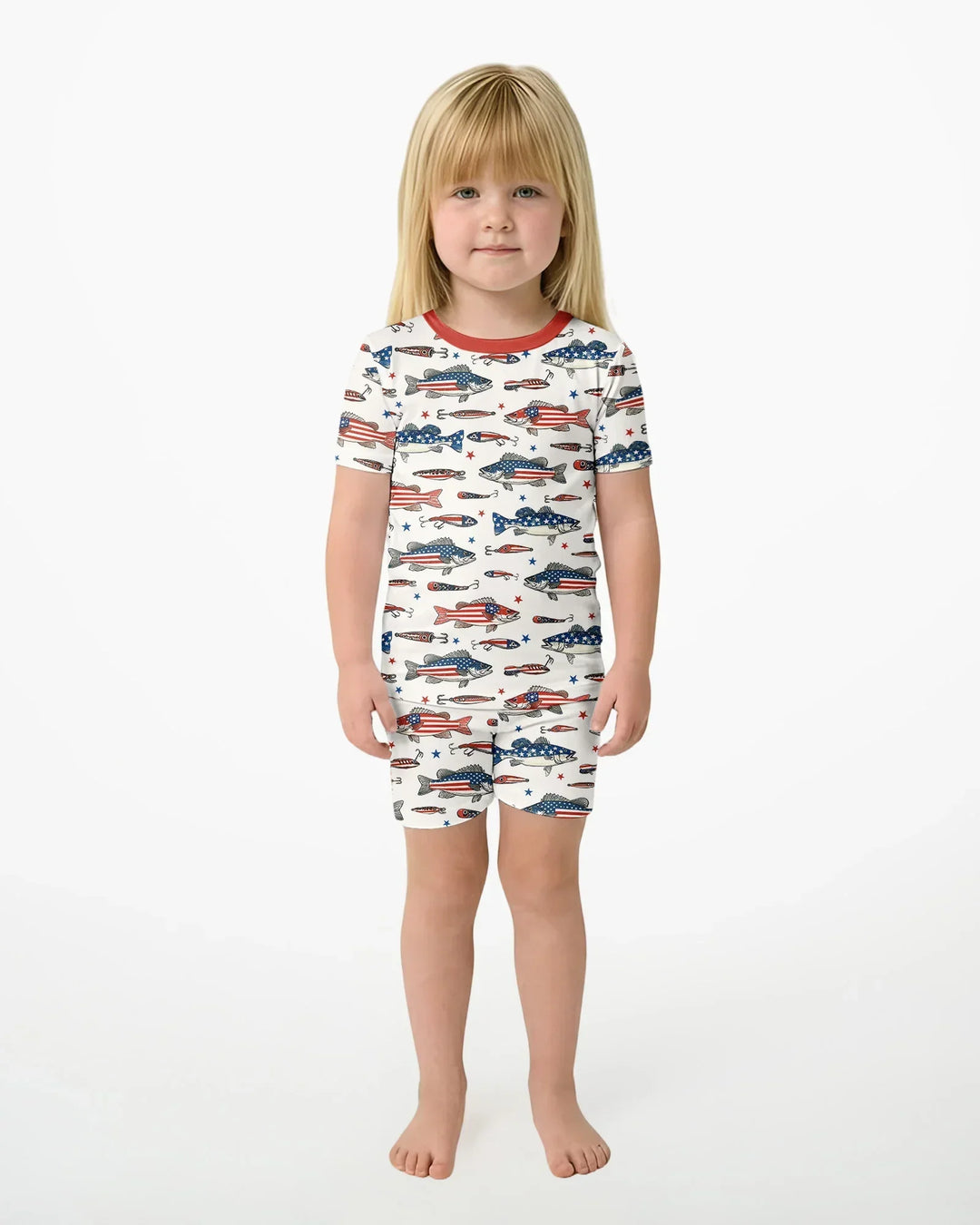 Schlafanzug-Set zweiteilig, kurze Ärmel, kurze Hose, Bambus