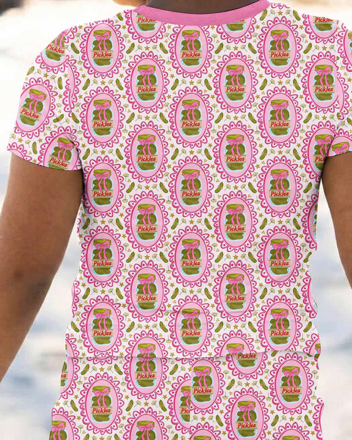 Zweiteiliges, kurzärmliges Pyjama-Set mit Marienkäfern