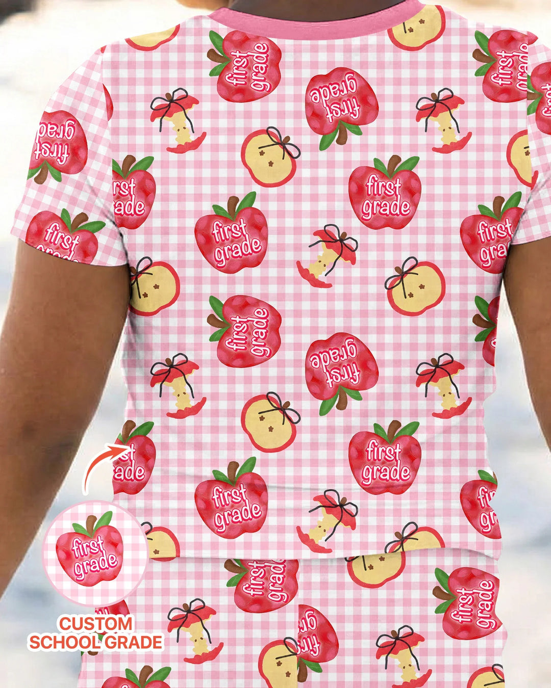 Zweiteiliges, kurzärmliges Pyjama-Set mit Marienkäfern