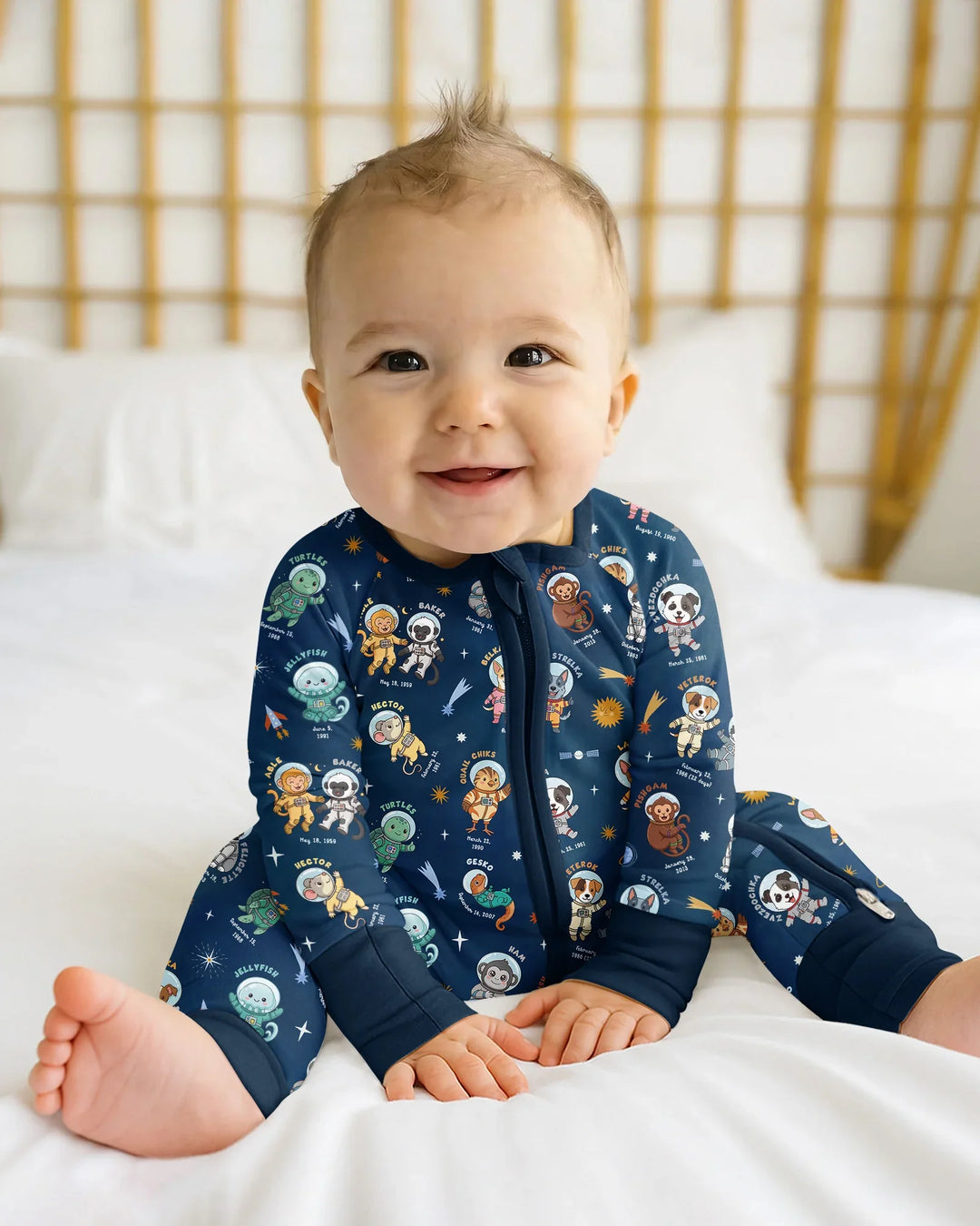 Gerippte Babykleidung mit individuellem Foto - Weich &amp; Skizzenhaft