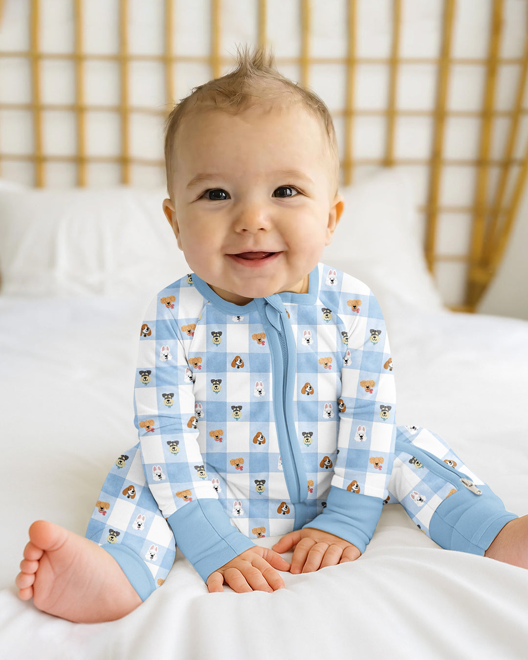 Gerippte Babykleidung mit individuellem Foto - Weich &amp; Skizzenhaft