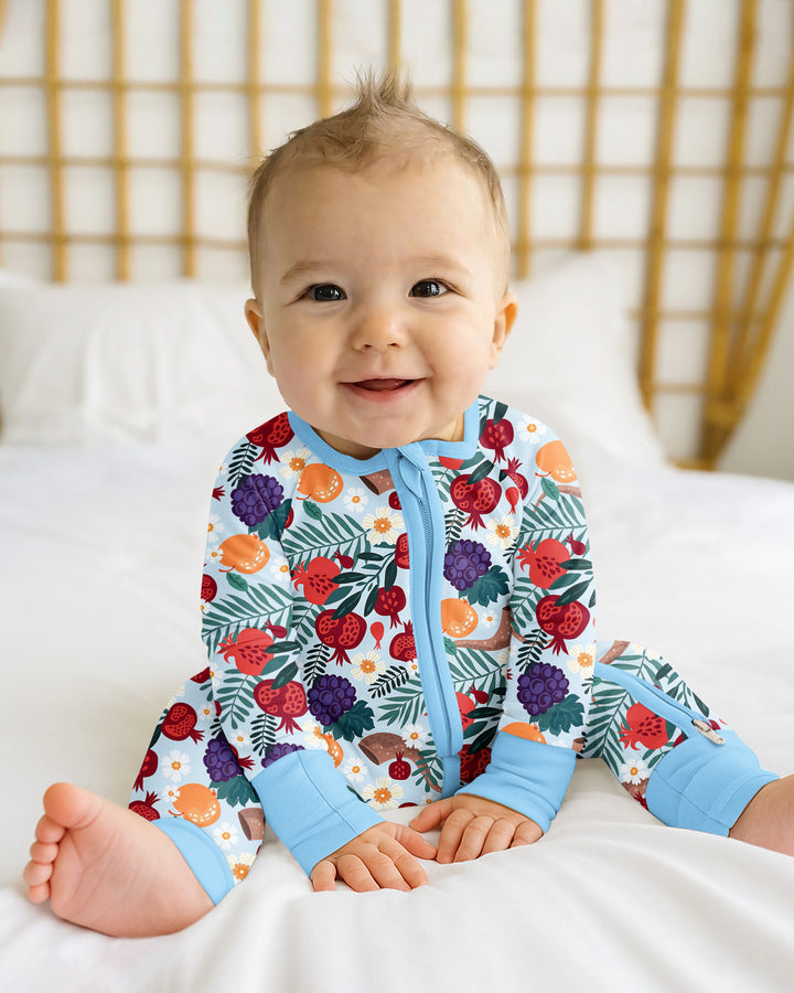 Pomegranate Blessings Night Family Matching Bamboo Convertible Zippy