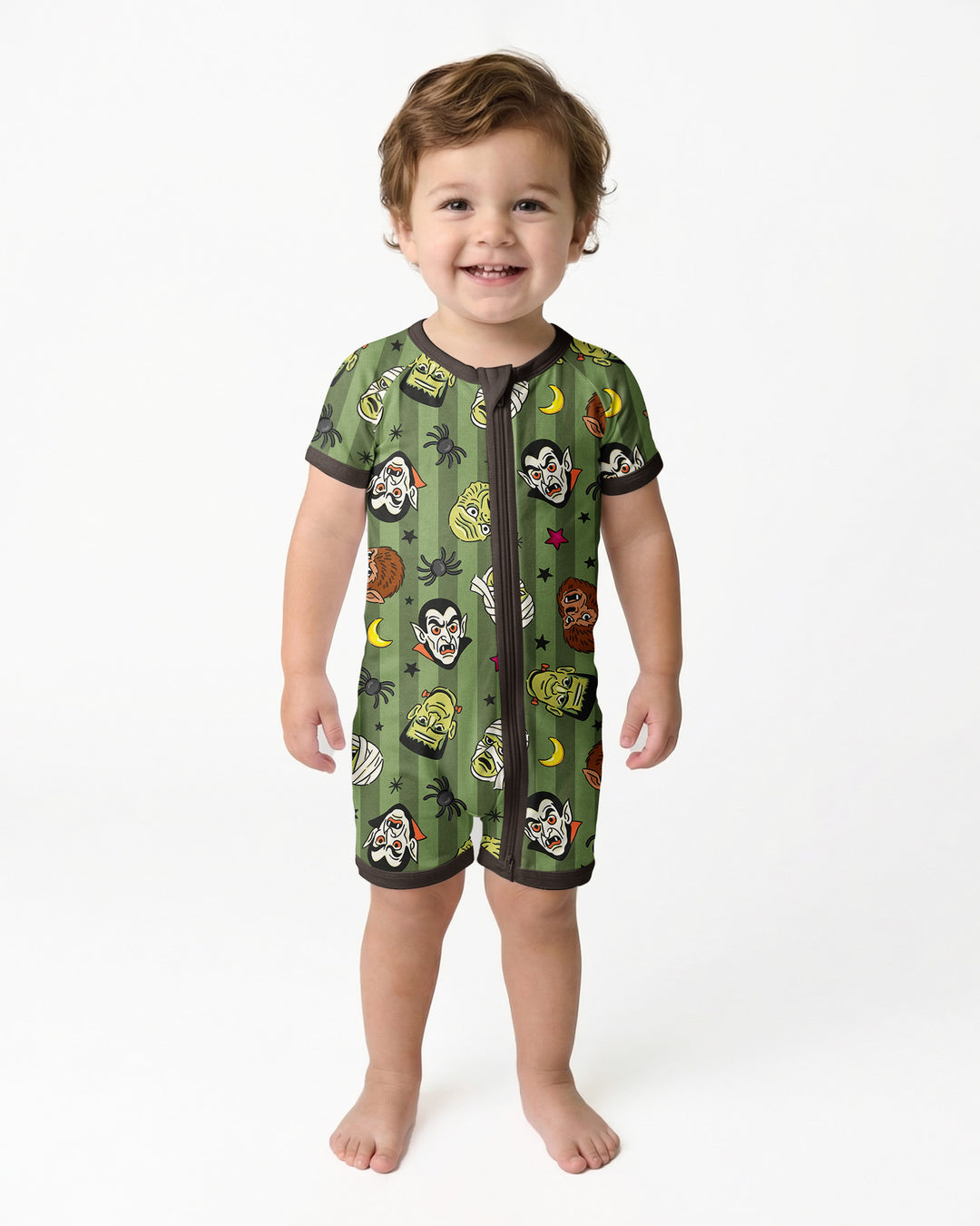 Creepy Crew Family Matching Bamboo Shorty Zippy