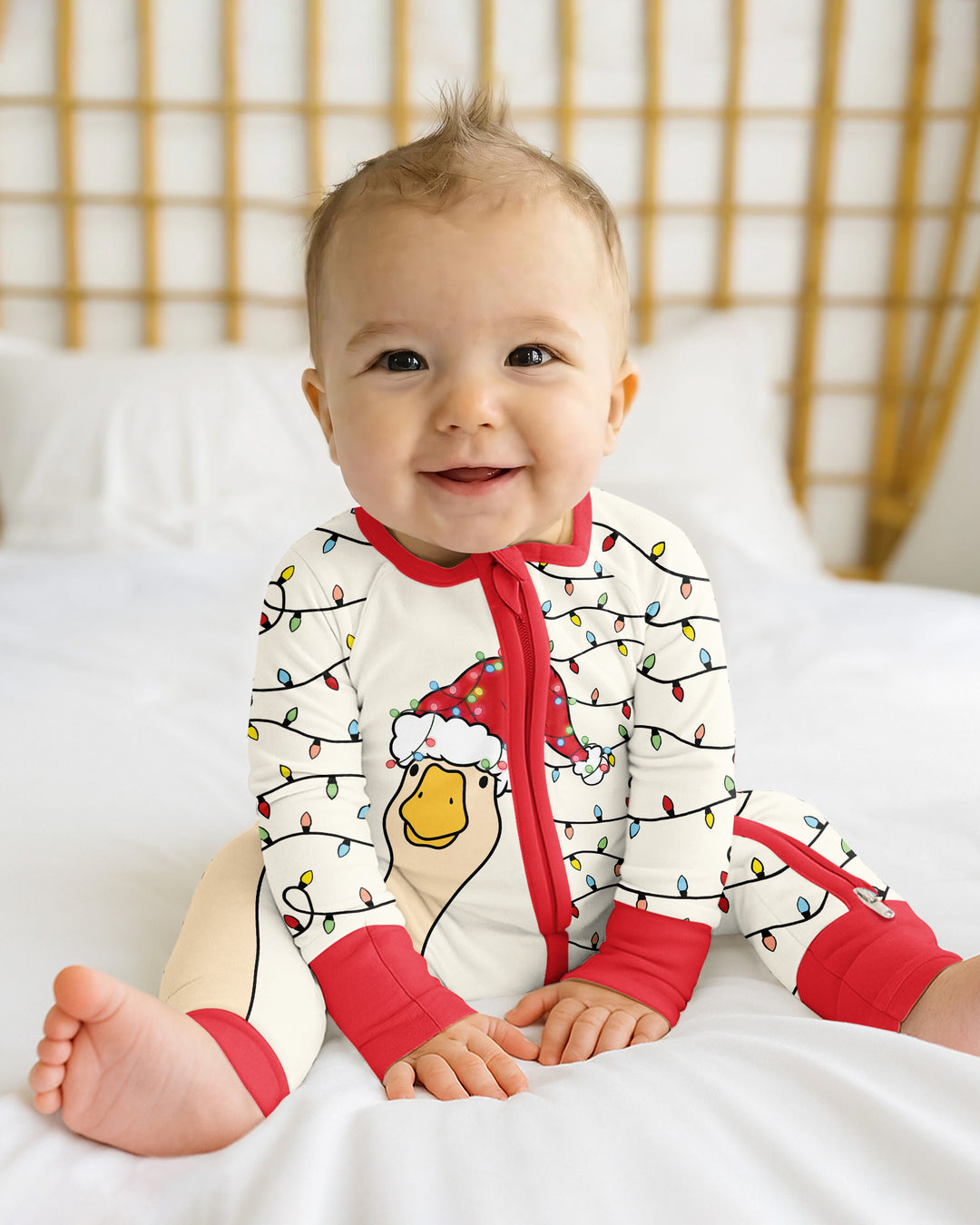 Funny Christmas Goose Bamboo Convertible Zippy