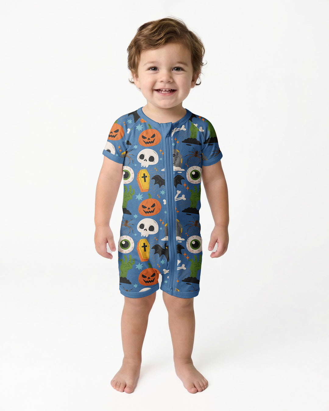 Little Monsters Bamboo Shorty Zippy For Halloween