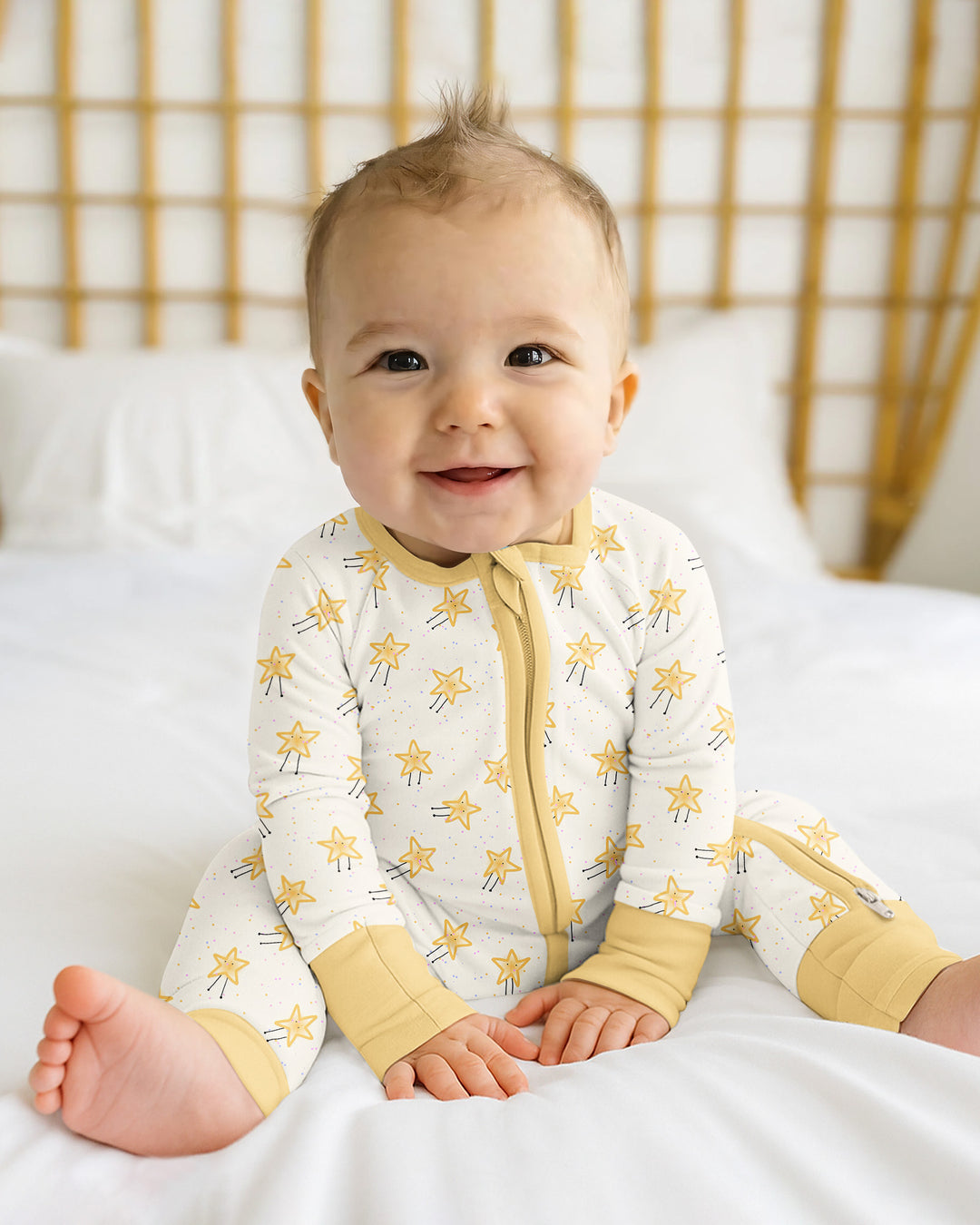 Gerippte Babykleidung mit individuellem Foto - Weich &amp; Skizzenhaft