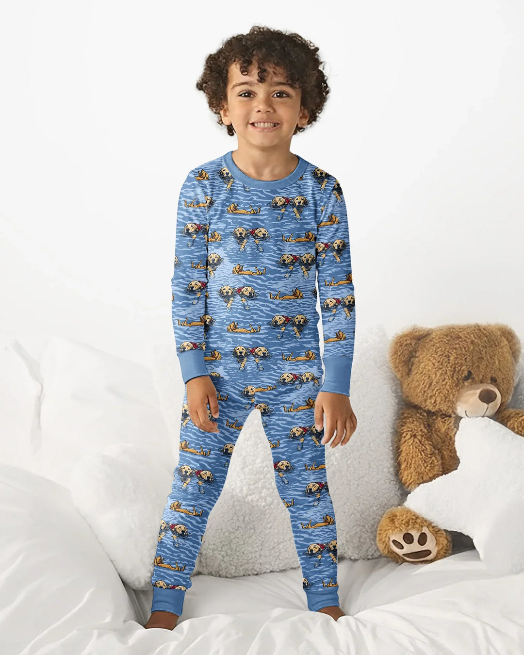 It's Lake Time Bamboo Two Piece Long Sleeve Pajama Set