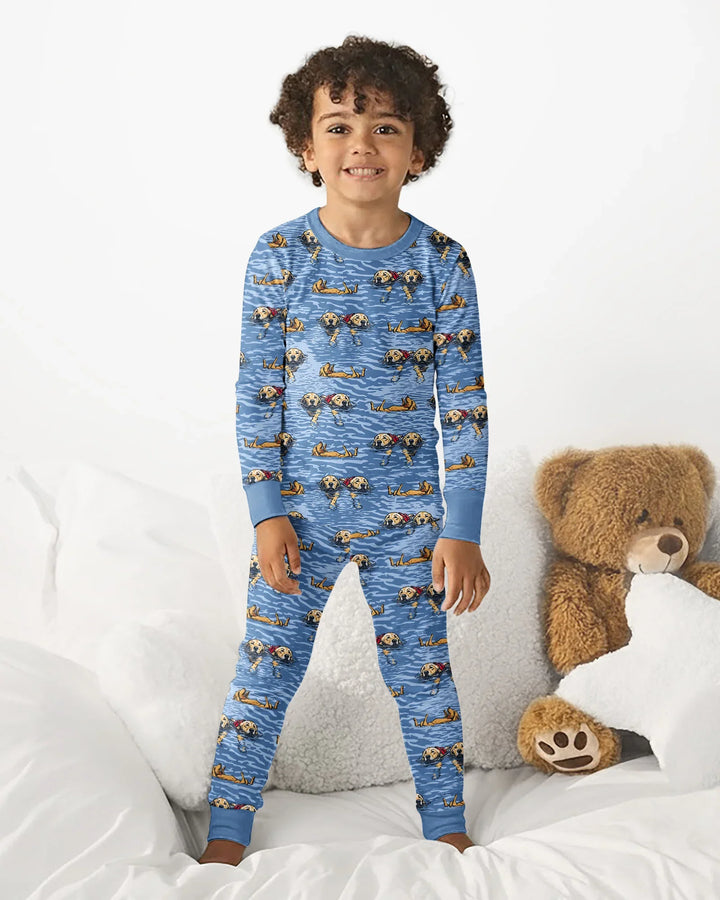 It's Lake Time Bamboo Two Piece Long Sleeve Pajama Set