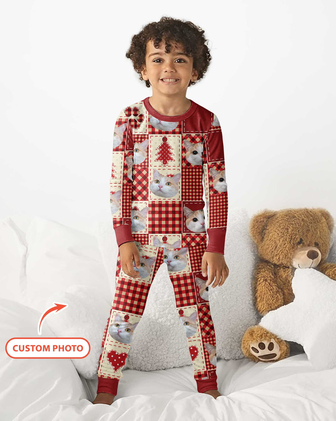 Christmas Ugly Pet Bamboo Two Piece Long Sleeve Pajama Set