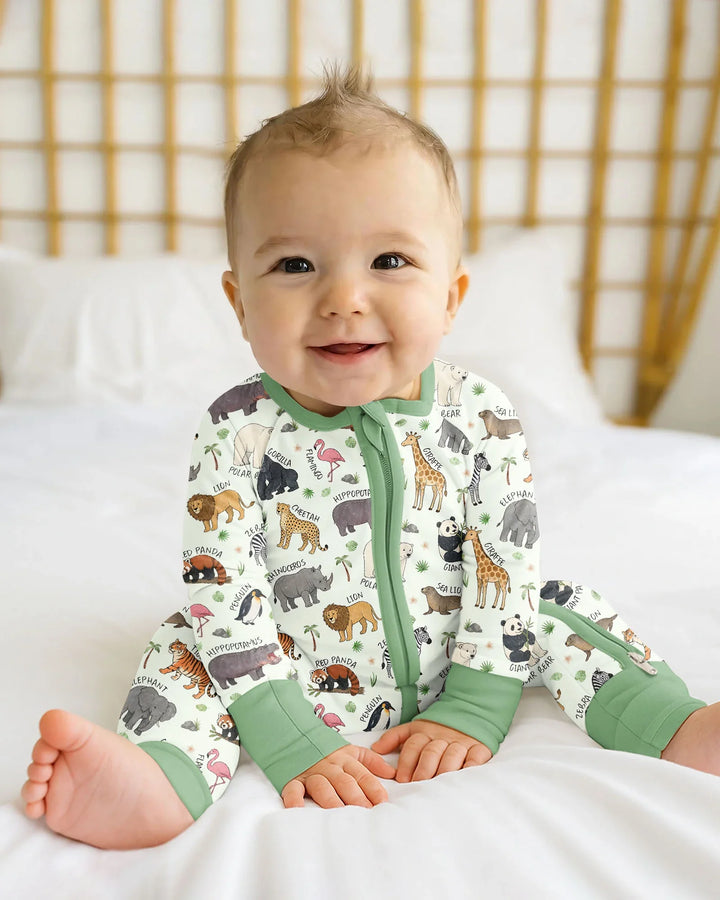 Safari Animals Bamboo Convertible Zippy