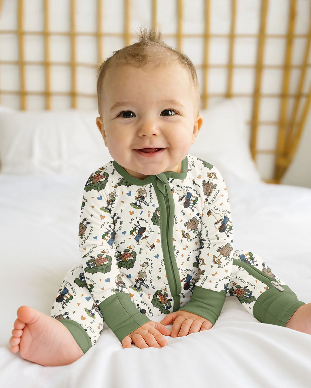 Gerippte Babykleidung mit individuellem Foto - Weich &amp; Skizzenhaft