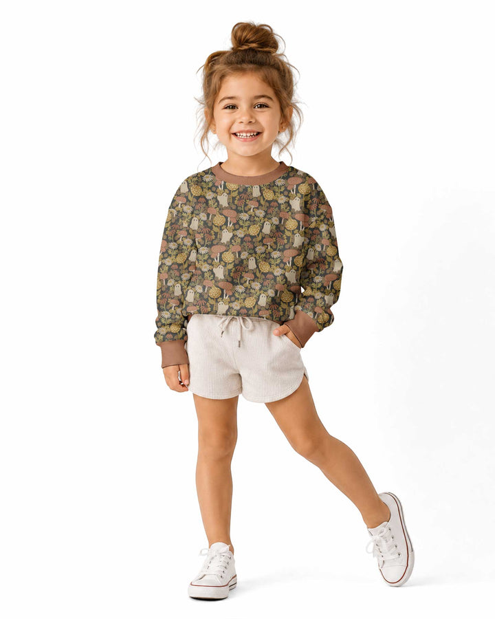 Ghost Garden Dark Autumn Bamboo Crewneck Sweatshirt